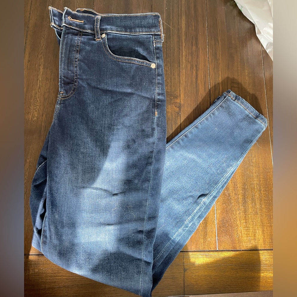 Express Skinny High Rise Dark Wash